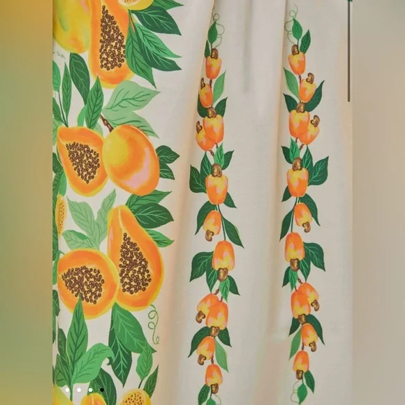 FARM RIO Papaya Salad Scarf Mini Dress S